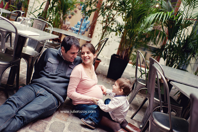 Séance photos femme enceinte et famille, Paris (75) : Laure et ses deux hommes_16